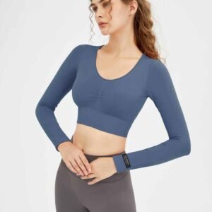 Aktif Giyim İçin Rahat Kesim Gri Yoga Şortu RUXI tr841