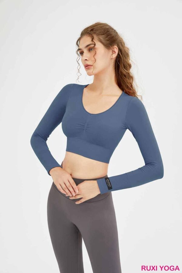 Aktif Giyim İçin Rahat Kesim Gri Yoga Şortu RUXI tr841