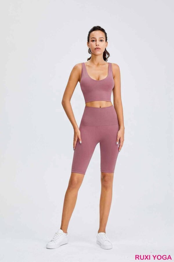 Esneklik için Rahat Spandex Yoga Taytları RUXI tr909