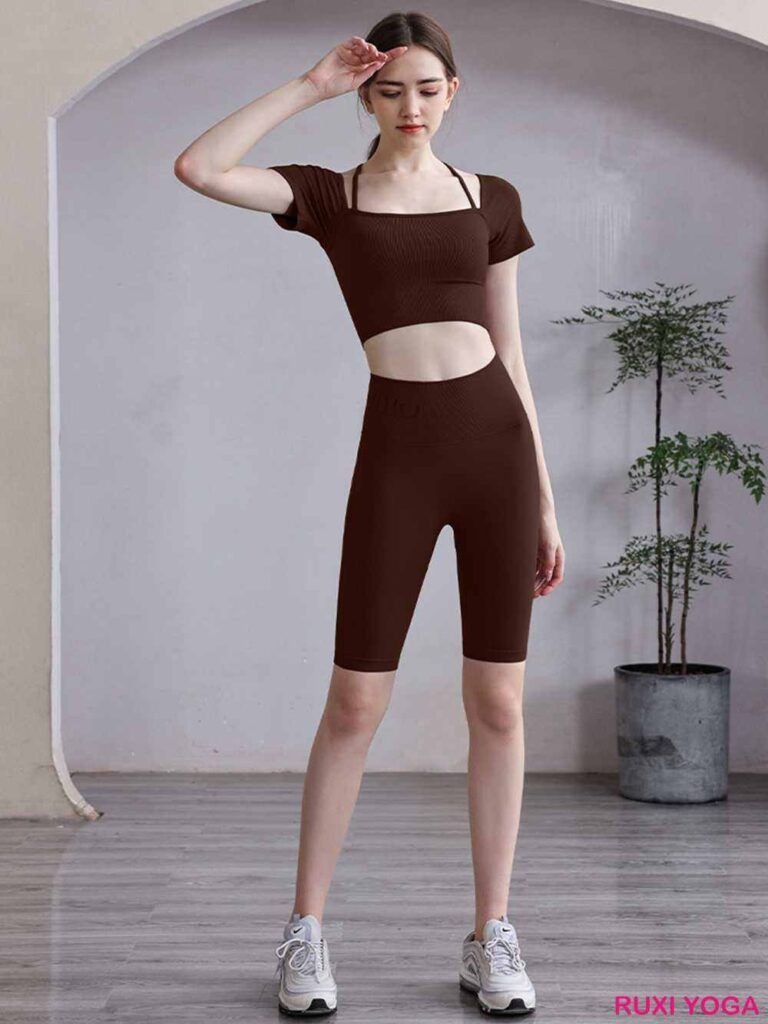 Rahat Hareket İçin Çevre Dostu Yoga Şortları RUXI tr3779