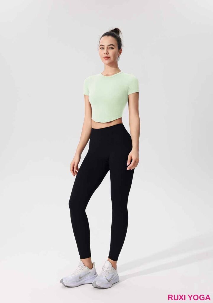 Kadınlar İçin Yüksek Bel Yoga Şortu RUXI tr3897