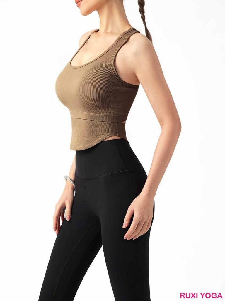 Kadınlar İçin Yüksek Belli Spor Giyim Şortları RUXI tr3087