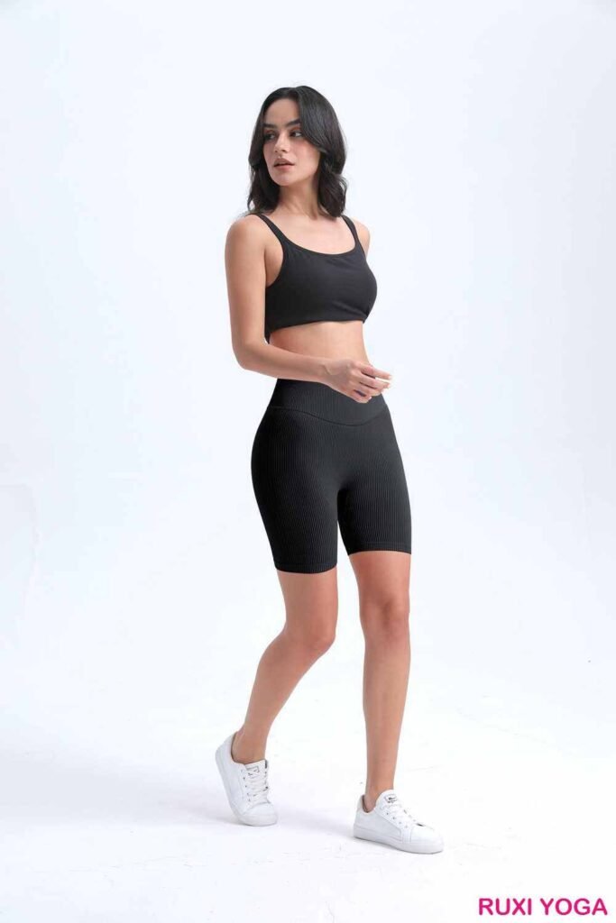 Kadınlar İçin Yüksek Belli Spor Şortları RUXI tr3300
