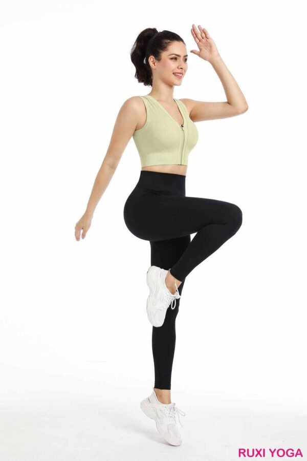 Cepli Bayan Spor Taytları Yüksek Bel Yoga Pantolonu RUXI
