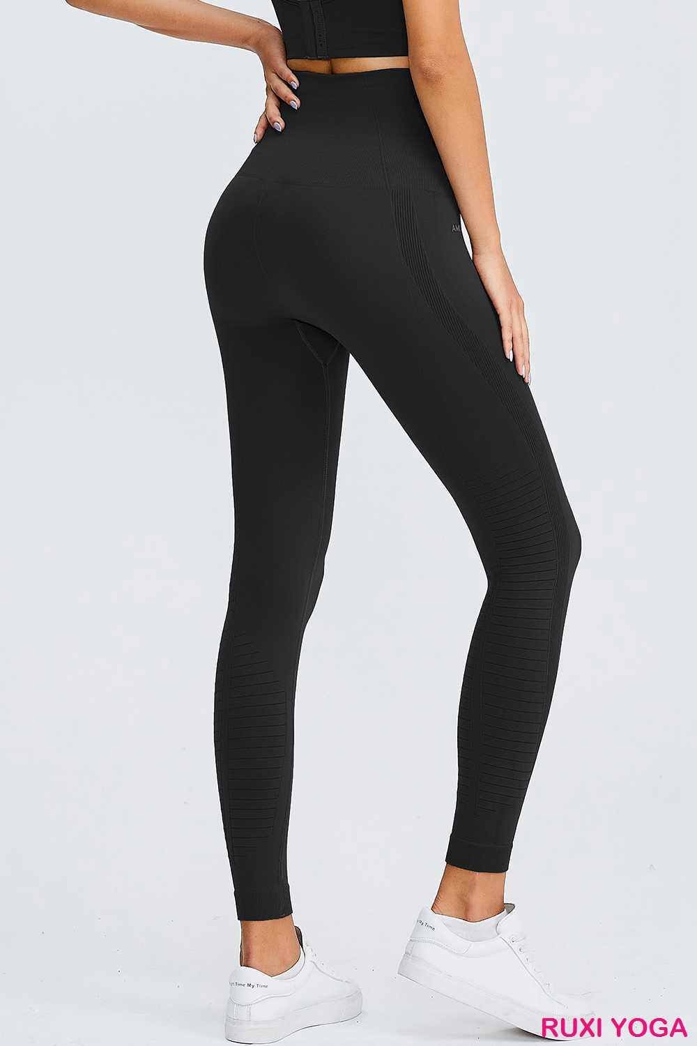 Kadınlar İçin Yerel Siyah Yoga Pantolonu RUXI tr938 Kadınlar İçin Yerel Siyah Yoga Pantolonu RUXI tr938