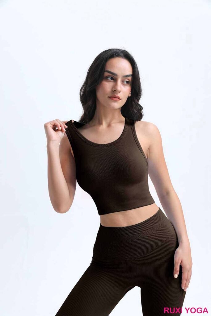 Kadınlar İçin Ribned Dikişsiz Bisiklet Şortu RUXI tr3370
