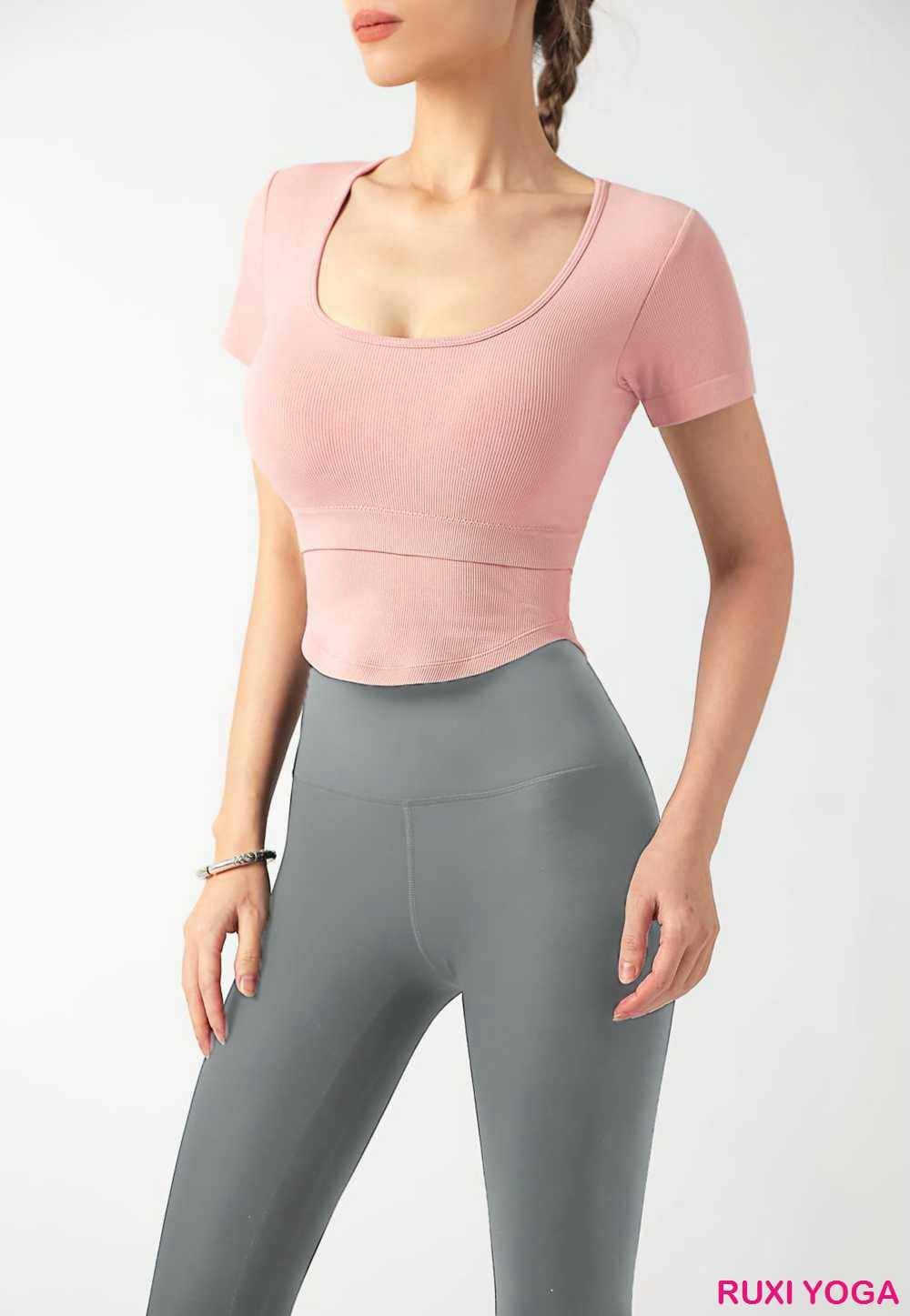 Ultra Konforlu Dikişsiz Flare Yoga Pantolonu RUXI tr624 Ultra Konforlu Dikişsiz Flare Yoga Pantolonu RUXI tr624
