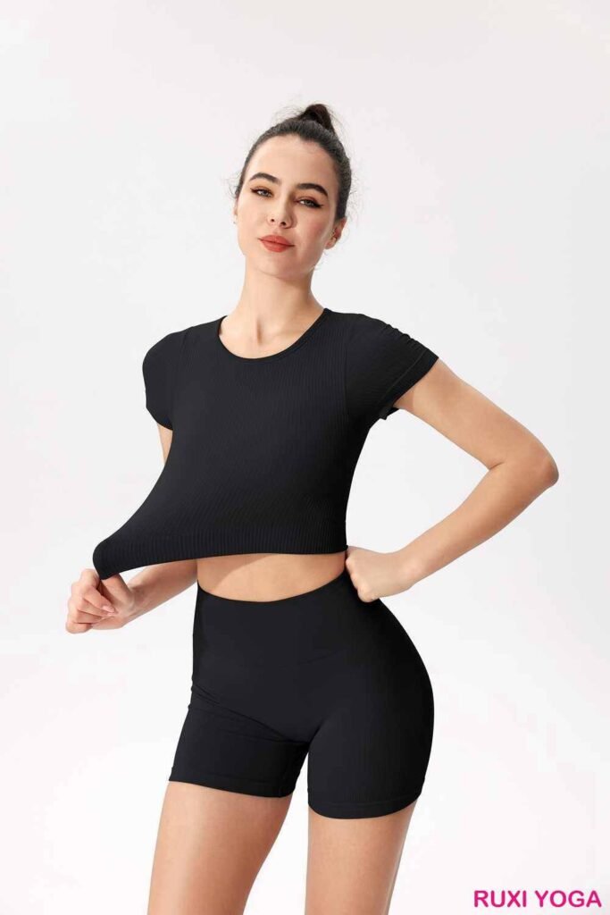 Kadın Spor Salonu Antrenman Atletik Şortları RUXI tr3151