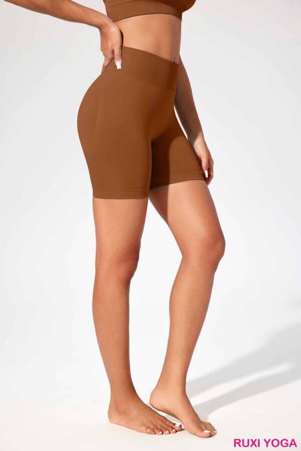 Aktif Giyim İçin Kadın Kırmızı Capri Yoga Pantolonu RUXI